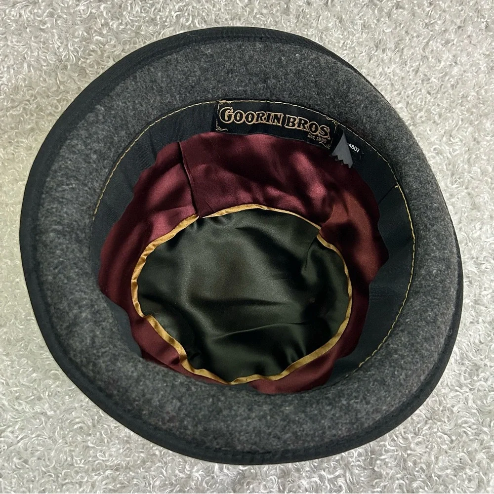Goorin Bros. Dark Gray 100% Wool Fedora Size Medium